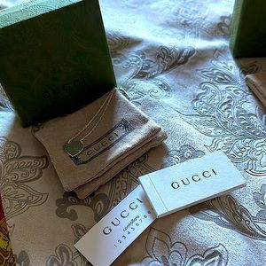 100% authentic Gucci sterling silver bracelet Gucci heart